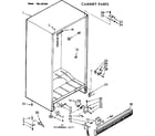 Kenmore 1067381520 cabinet parts diagram