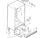 Kenmore 1067381540 cabinet parts diagram