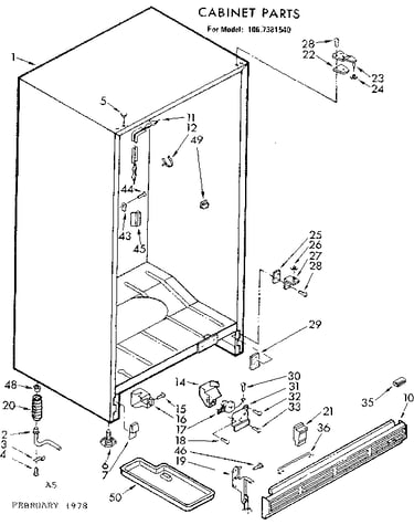 Cabinet parts