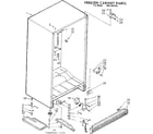 Kenmore 1067381550 freezer cabinet parts diagram