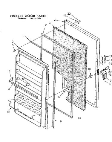Freezer door parts