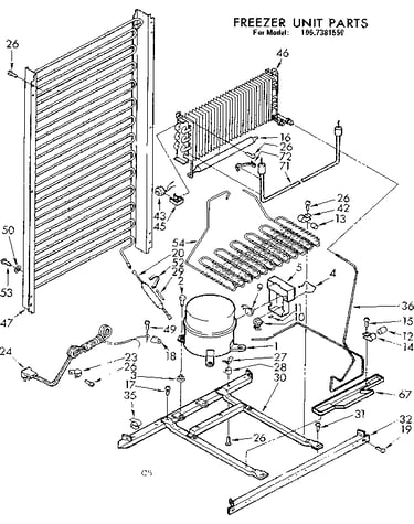 Freezer unit parts