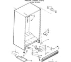 Kenmore 1067382020 freezer cabinet parts diagram