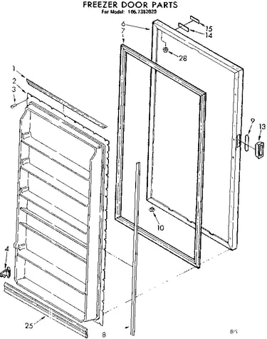 Freezer door parts