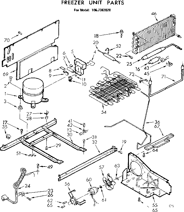 Freezer unit parts