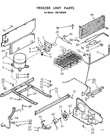 Freezer unit parts