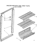 Freezer breaker and shelf parts
