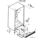 Kenmore 1067382050 cabinet parts diagram