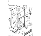 Kenmore 1067625124 cabinet parts diagram