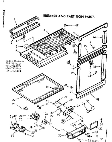 Breaker and partition parts