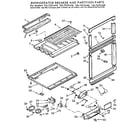 Kenmore 1067625448 refrigerator breaker and partition diagram