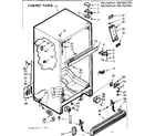 Kenmore 1067627461 cabinet parts diagram