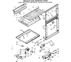 Kenmore 1067627461 breaker and partition parts diagram