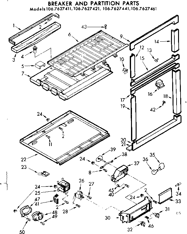 Breaker and partition parts