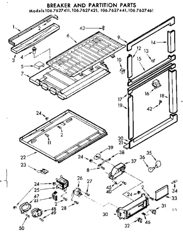 Breaker and partition parts