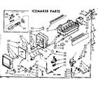 Kenmore 1067627461 icemaker parts diagram