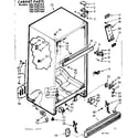 Kenmore 1067627444 cabinet parts diagram