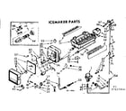 Kenmore 1067627444 icemaker parts diagram