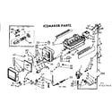 Kenmore 1067627444 icemaker parts diagram