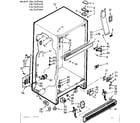 Kenmore 1067629426 cabinet parts diagram