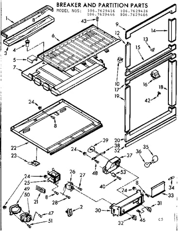 Breaker and partition parts