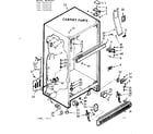 Kenmore 1067629428 cabinet parts diagram