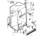 Kenmore 1067629469 cabinet parts diagram