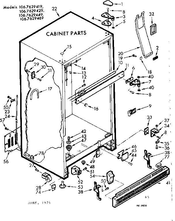 Cabinet parts