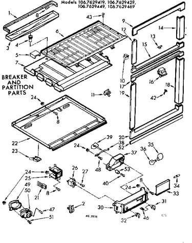 Breaker and partition parts