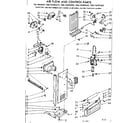 Kenmore 1067630565 air flow and control parts diagram