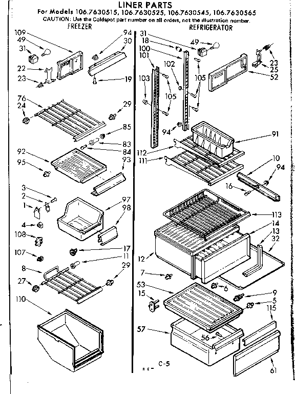 Liner parts