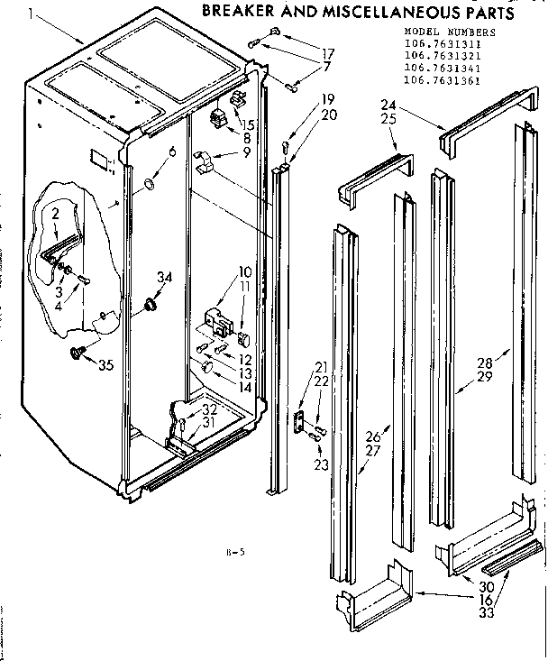 Breaker and miscellaneous parts