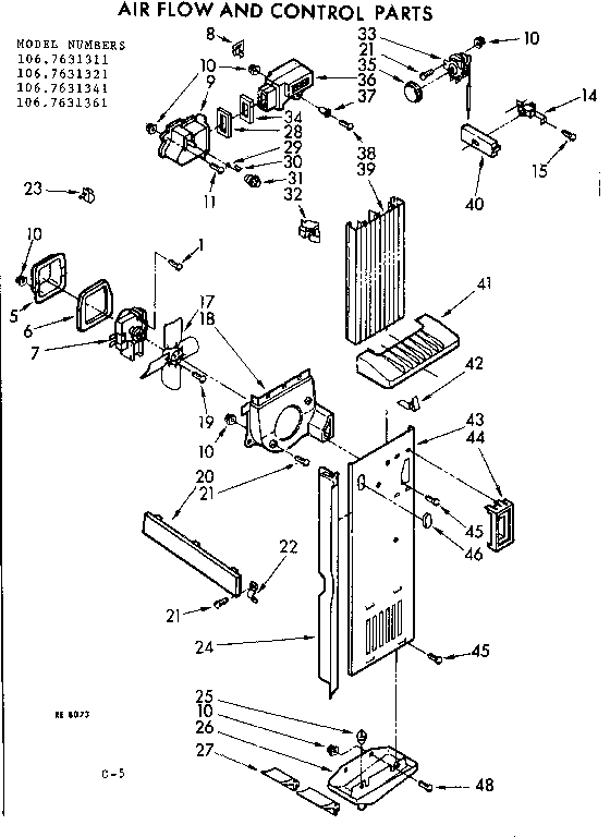 Air flow and control parts