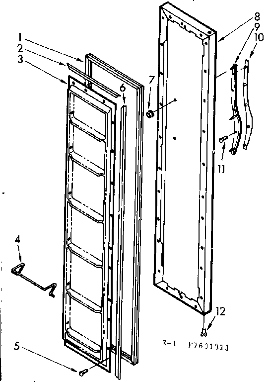 Freezer door parts