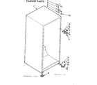 Kenmore 1067632173 cabinet parts diagram