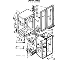 Kenmore 1067640210 cabinet parts diagram