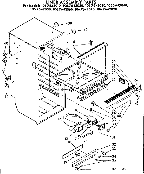 Liner assembly parts