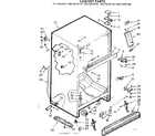 Kenmore 1067643160 cabinet parts diagram