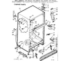 Kenmore 1067643162 cabinet parts diagram