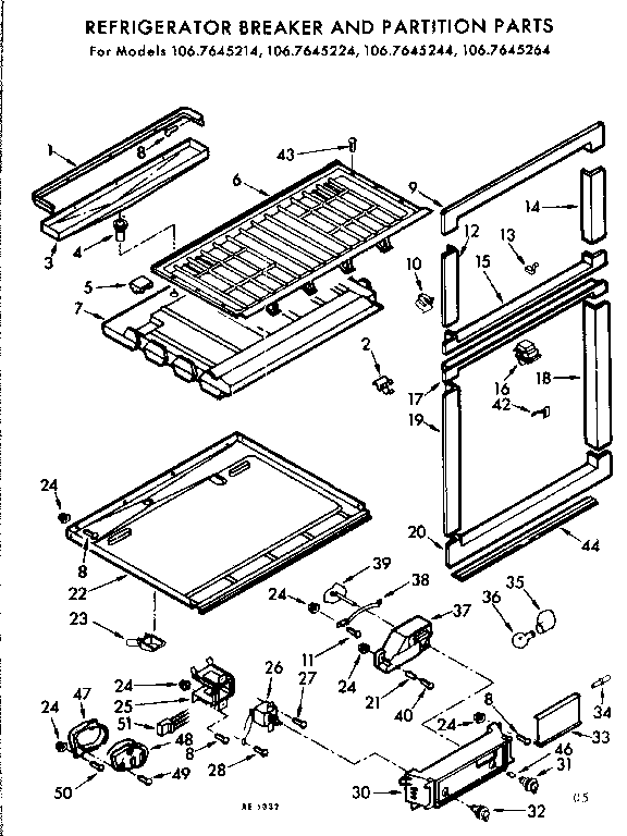 BREAKER AND PARTITION PARTS