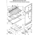 Kenmore 1067645340 breaker and partition part diagram