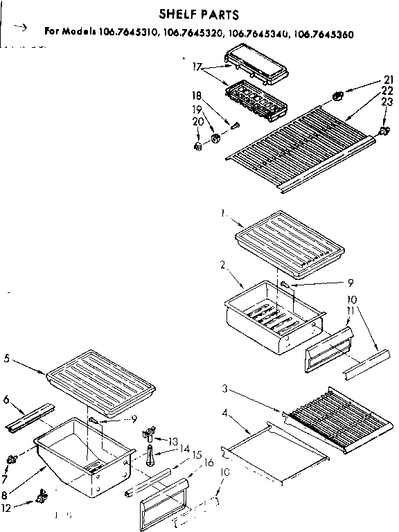 Shelf parts