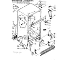 Kenmore 1067647261 cabinet parts diagram