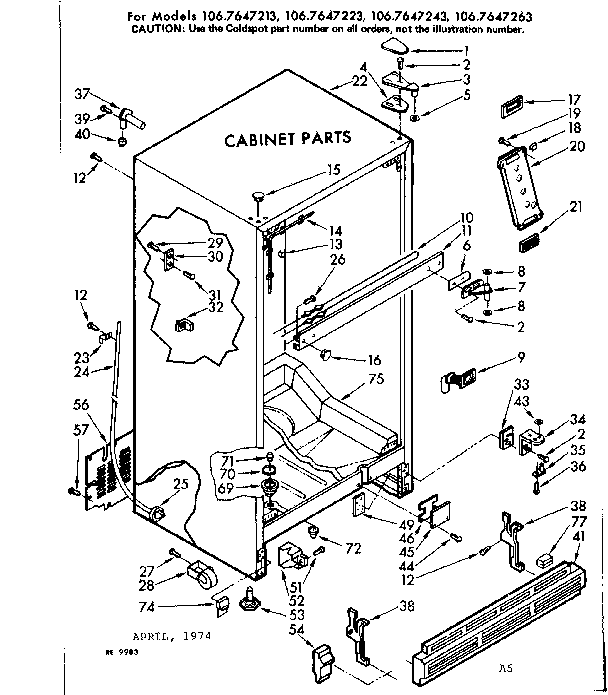 Cabinet parts