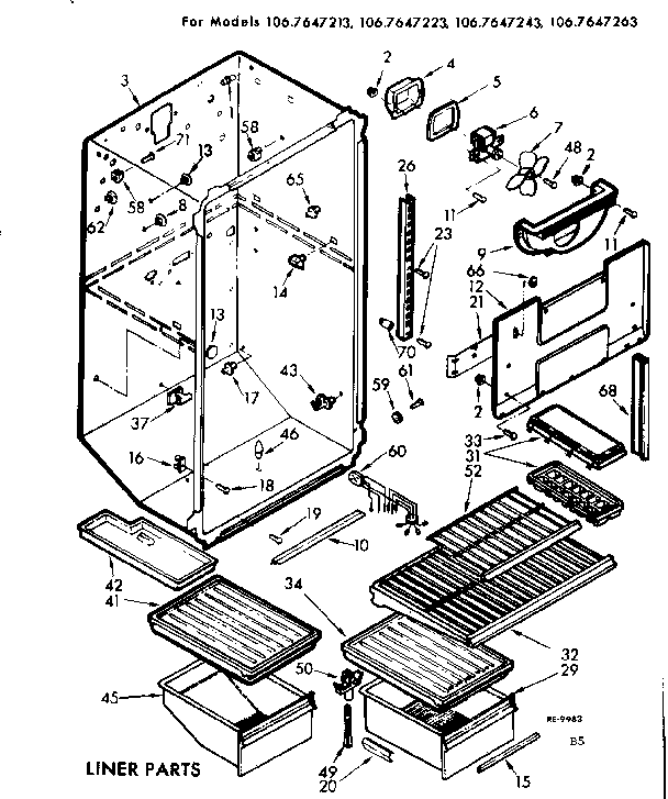 Liner parts