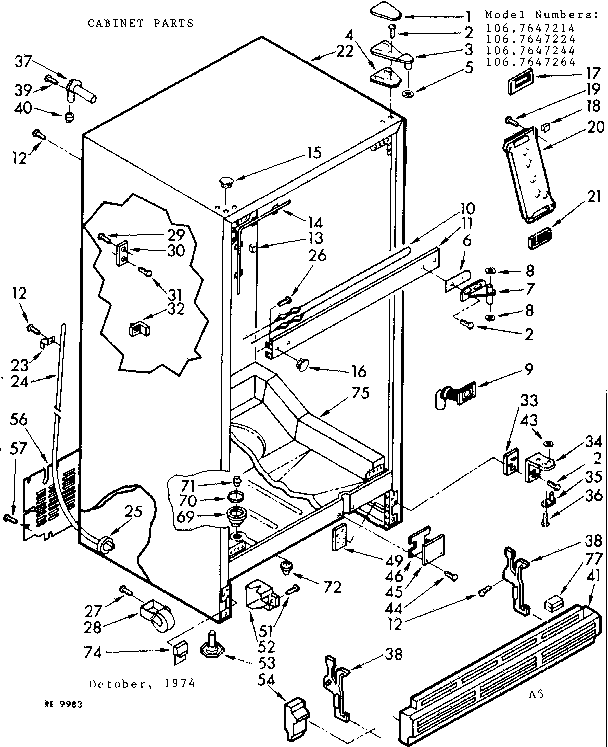 CABINET PARTS