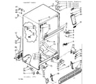 Kenmore 1067647214 cabinet parts diagram