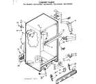 Kenmore 1067649040 cabinet parts diagram