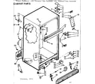 Kenmore 1067649242 cabinet parts diagram