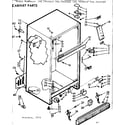 Kenmore 1067649222 cabinet parts diagram